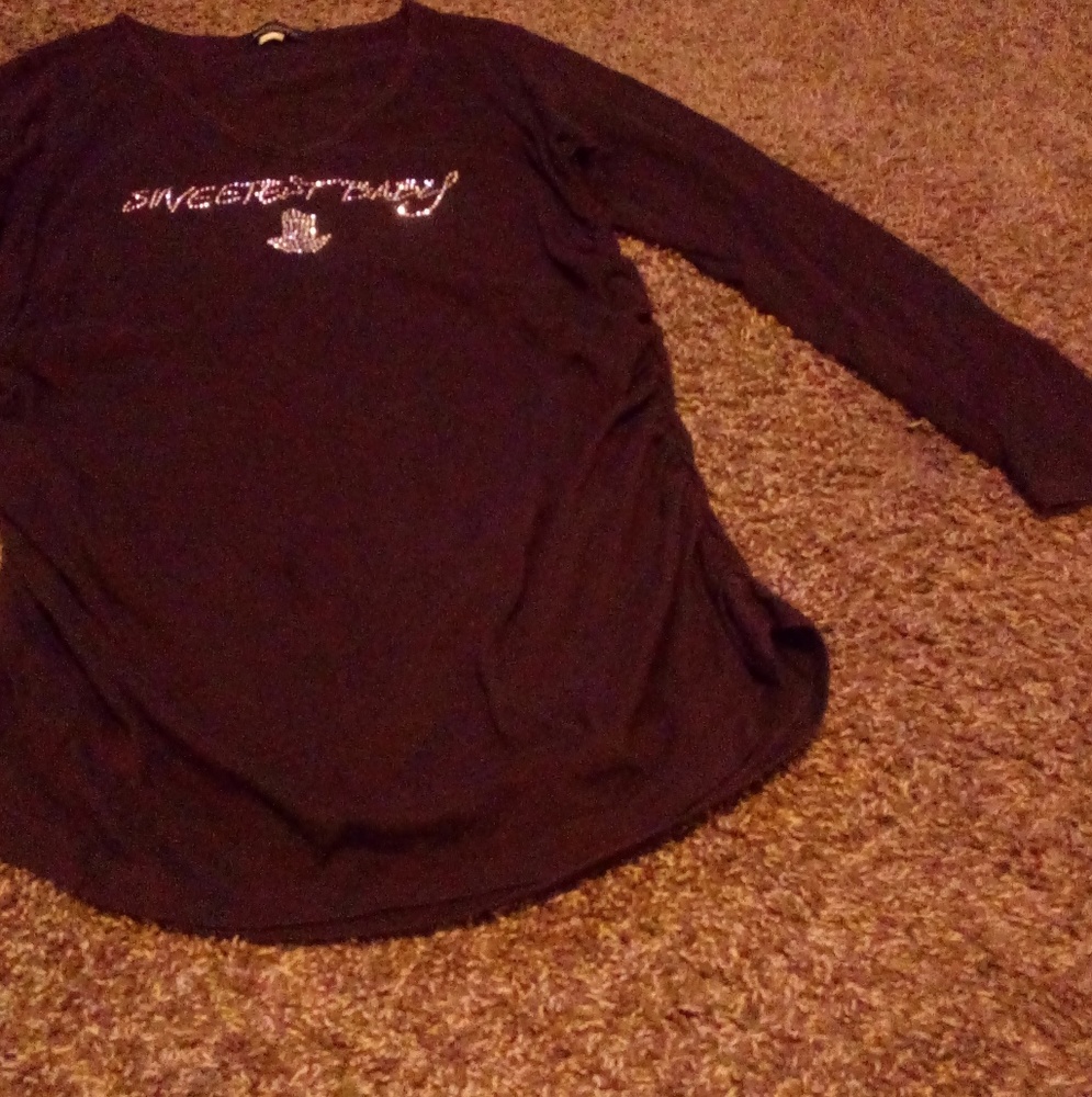 Brown Maternity Shirt